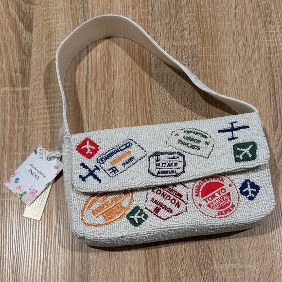 T.J.Maxx Handbags - VIRAL BEADED BAG! Handcrafted in India travel beaded bag!